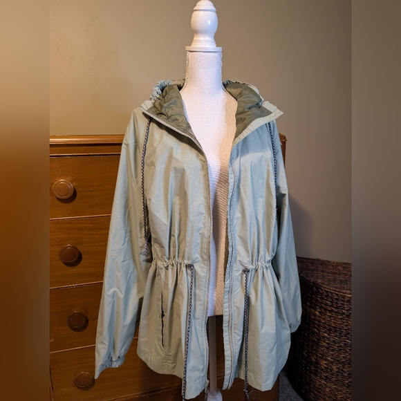 Columbia Women’s Midi Light Green Omni Shield Spring Coat Jacket Size 2X - Picture 11 of 16